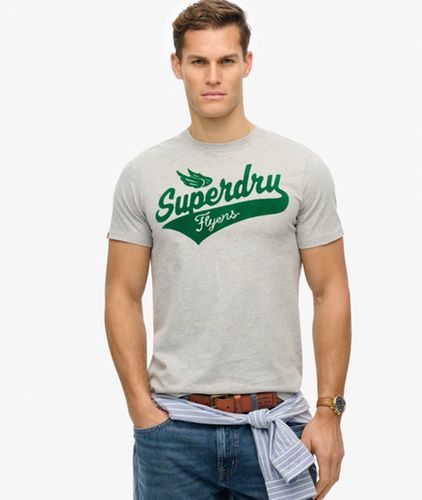 Herren Flyers T-shirt mit Schriftzug - Größe: L - Superdry - Modalova