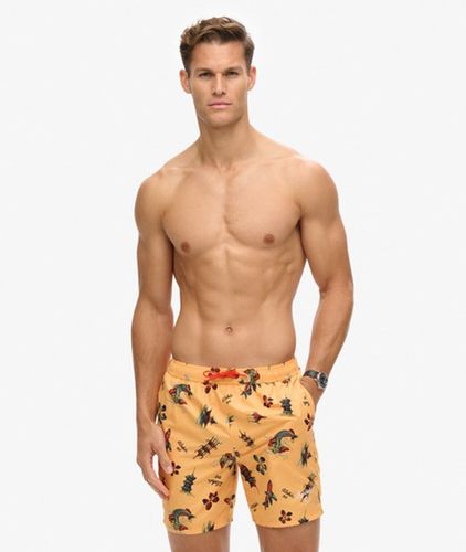 Herren 17-Zoll Badeshorts aus Recyceltem Material mit Hawaii-print - Größe: Xxl - Superdry - Modalova