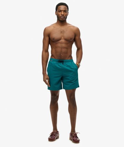 Herren 43 cm Lange Premium Badeshorts mit Stickerei - Größe: L - Superdry - Modalova