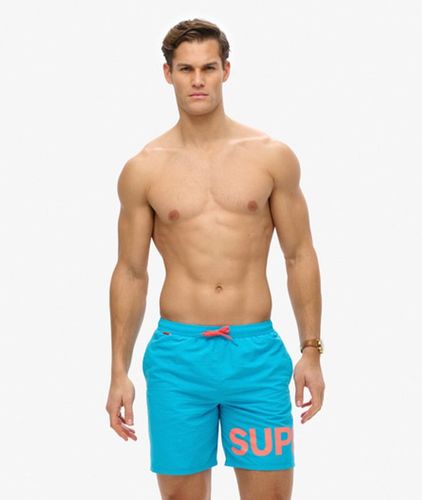 Herren 43,2 cm Badeshorts mit Grafik - Größe: XL - Superdry - Modalova