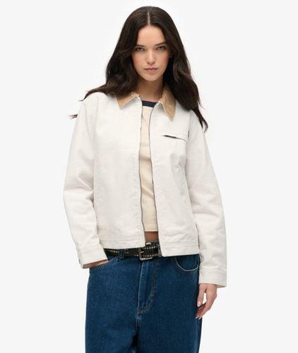 Women's Cord-kragen Barn Jacke - Größe: 44 - Superdry - Modalova