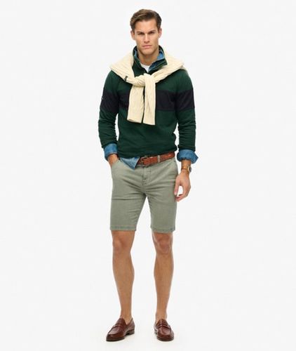 Men's Vintage International Chino Shorts / Washed Sage - Size: 34 - Superdry - Modalova