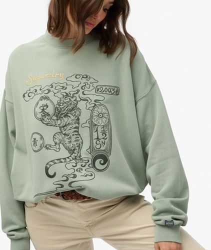 Damen Tokyo Narrative OverGrößed Sweatshirt - Größe: 40 - Superdry - Modalova