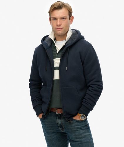 Herren Teddy-gefütterter Zip Hoodie - Größe: L - Superdry - Modalova