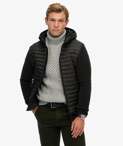 Men's Hooded Storm Fleece Hybrid Jacket - Size: L - Superdry - Modalova