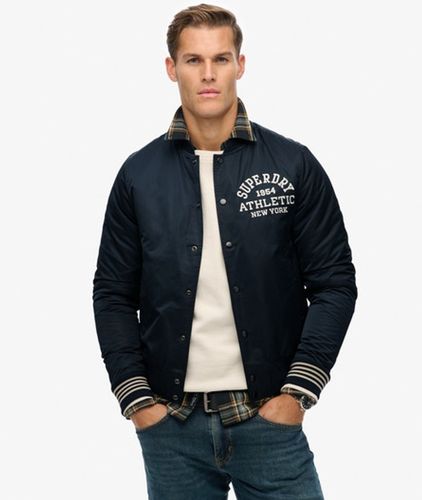 Men's Athletic Varsity Bomber Jacket / Eclipse - Size: M - Superdry - Modalova