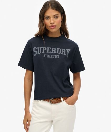 Women's Athletic Essentials Oversized T-shirt / Eclipse - Size: 10 - Superdry - Modalova