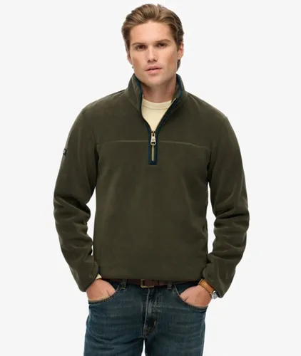 Men's Estate Half Zip Fleece / Surplus Goods Olive - Size: Xxl - Superdry - Modalova