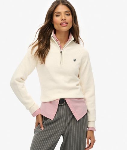 Damen Essentials Strickpullover mit Reißverschluss in Schmaler Passform - Größe: 42 - Superdry - Modalova
