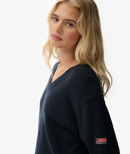 Damen Pullover mit V-ausschnitt in Übergröße - Größe: 42 - Superdry - Modalova