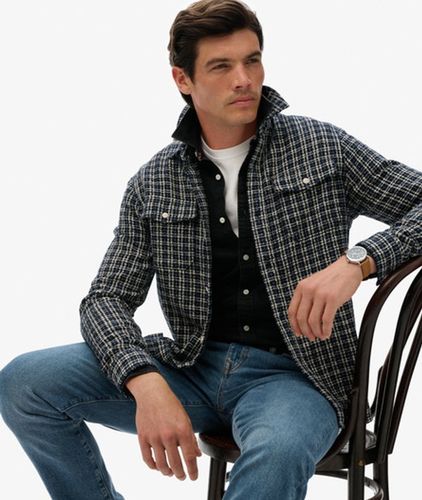 Herren The Merchant Store - Strukturiertes Workwear Hemd - Größe: L - Superdry - Modalova