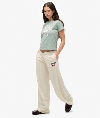 Damen Athletic Essentials Jogginghose mit Weitem Bein - Größe: 40 - Superdry - Modalova