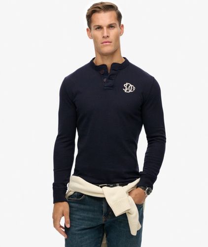Men's Vintage Athletic Grandad Top / Eclipse - Size: M - Superdry - Modalova