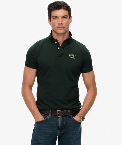 Men's Vintage Athletic Embroidered Polo Shirt / Eagle - Size: L - Superdry - Modalova