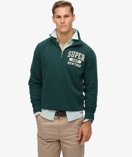 Herren Vintage Athletic Pullover mit Halbem Reißverschluss - Größe: L - Superdry - Modalova