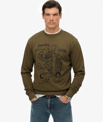 Herren Tokyo Narrative Sweatshirt mit Lockerer Passform - Größe: XL - Superdry - Modalova