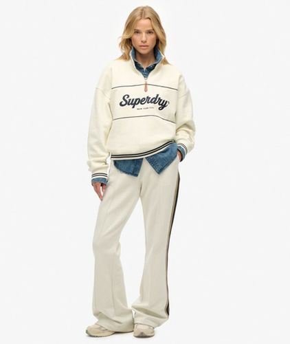 Damen Studios Stripe Gerade Jogginghose - Größe: 40 - Superdry - Modalova