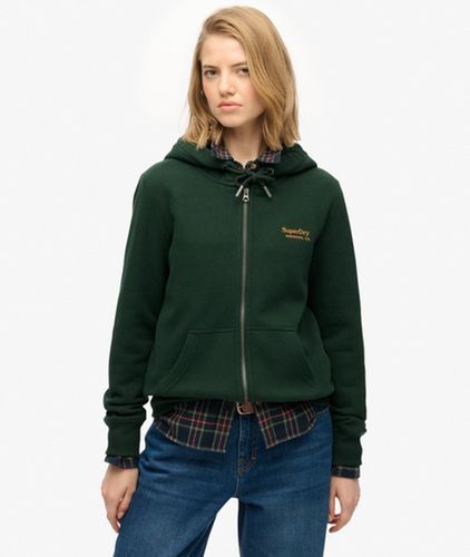 Damen Athletic Essentials Logo Zip-hoodie - Größe: 44 - Superdry - Modalova