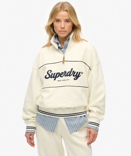 Damen Country Club Sweatshirt mit Halbreißverschluss - Größe: 36 - Superdry - Modalova
