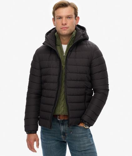 Herren Fuji Steppjacke mit Kapuze - Größe: L - Superdry - Modalova