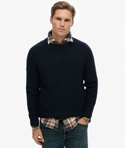 Herren Grober Raglan-pullover - Größe: Xxl - Superdry - Modalova