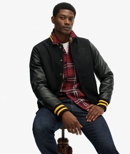 Herren Klassische College-bomberjacke - Größe: XL - Superdry - Modalova