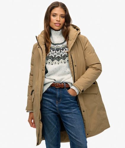 Damen City Fishtail Gepolsterter Parka - Größe: 38 - Superdry - Modalova