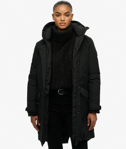 Damen City Fishtail Gepolsterter Parka - Größe: 42 - Superdry - Modalova