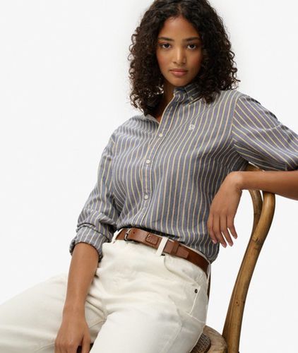 Damen Oxford Hemd mit Schmalem Schnitt - Größe: 40 - Superdry - Modalova