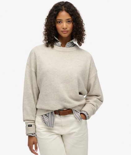 Damen Lässiger Pullover mit Rundhalsausschnitt - Größe: 42 - Superdry - Modalova