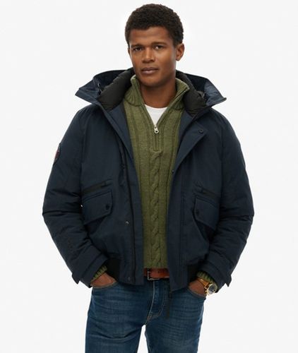Men's City Padded Bomber Jacket / Midnight - Size: Xxxl - Superdry - Modalova