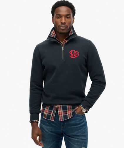 Men's Sd & co Neon Half Zip Track Top / Eclipse - Size: M - Superdry - Modalova