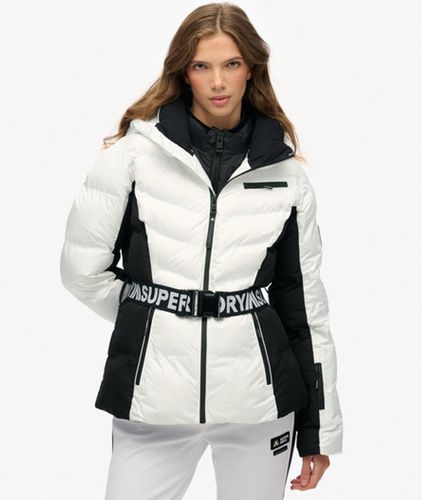 Damen Luxe Ski Steppjacke mit Gürtel - Größe: 44 - Superdry - Modalova