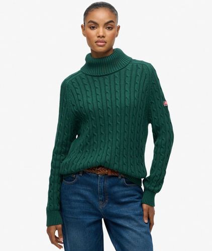 Damen Lockerer Rollkragen-pullover mit Zopfmuster - Größe: 40 - Superdry - Modalova
