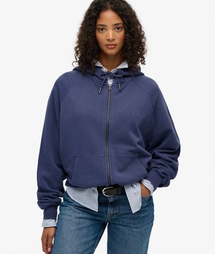 Damen Essential Logo Kapuzenjacke mit Stückfärbung - Größe: 38 - Superdry - Modalova