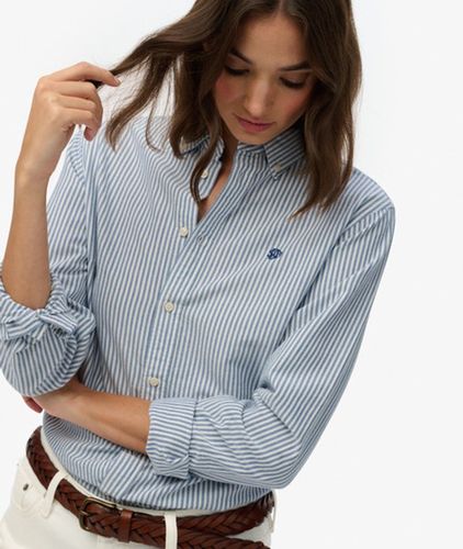 Damen Oxford Hemd mit Schmalem Schnitt - Größe: 40 - Superdry - Modalova