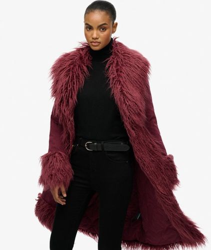 Damen Langer Afghan Mantel - Größe: 36 - Superdry - Modalova