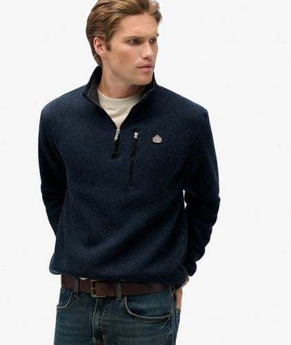 Herren Storm Fleecepullover mit Halblangem Reißverschluss - Größe: XL - Superdry - Modalova