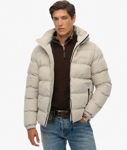 Herren Kapuzen-mikrofaser-sport-steppjacke - Größe: L - Superdry - Modalova