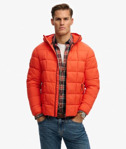 Men's Hooded Box Quilt Fuji Lite Jacket / Peak - Size: Xxxl - Superdry - Modalova