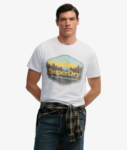 Men's Sun Tab T-shirt / Optic - Size: L - Superdry - Modalova