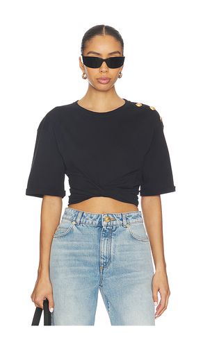 Cropped Knitted T-shirt in . Taglia L. Also in M, S, XS - BALMAIN - Modalova