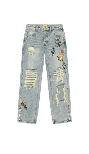 Doodle Distressed Denim Jeans in . Taglia 30. Also in 32, 34, 36 - Diet Starts Monday - Modalova