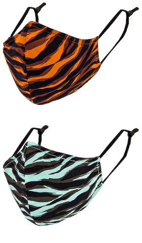 Printed Cotton Pack of 2 Masks in - JONATHAN SIMKHAI STANDARD - Modalova