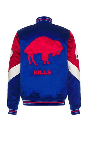 NFL Bills Throw It Back Heavyweight Satin Jacket in . Taglia L. Also in M, XL/1X - Mitchell & Ness - Modalova