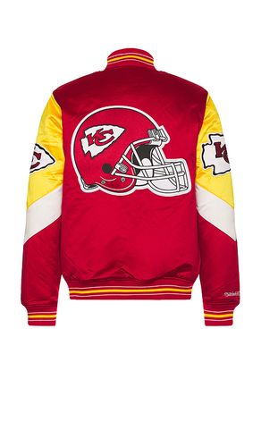 NFL Chiefs Throw It Back Heavyweight Satin Jacket in . Taglia L. Also in M, S, XL/1X - Mitchell & Ness - Modalova