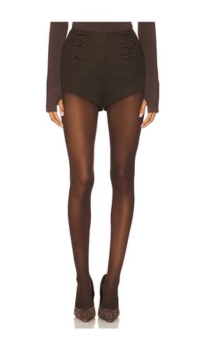 Shorts de gamuza niki en color marrón talla 10 (también en 12, 2, 4, 6) - SAU LEE - Modalova