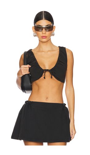 Washed Cotton Drawstring Crop Top in . Taglia L. Also in M, S, XS - PRIVATE POLICY - Modalova