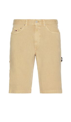 Jaimie canvas carpenter short en color marrón talla 30 (también en 31, 32, 33, 34, 36) - Tommy Jeans - Modalova