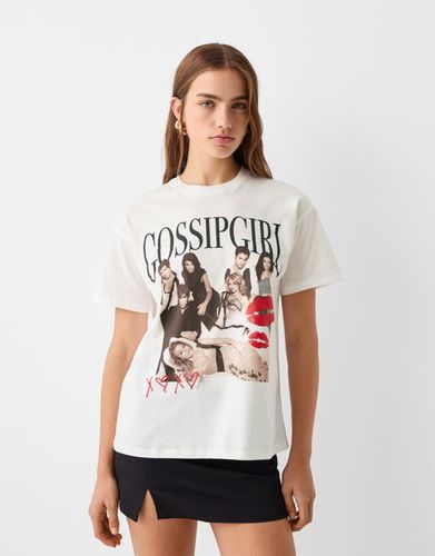 Camiseta Gossip Girl Manga Corta Print Mujer M - Bershka - Modalova